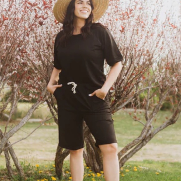 Piper and Scoot Sweat Set in Black - Picture 1 of 6